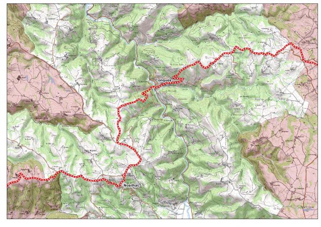 carte chemin St-jacques