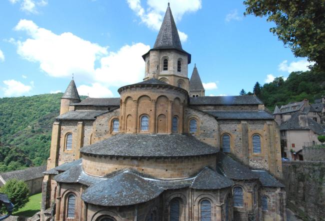 Le chevet de l'abbatiale