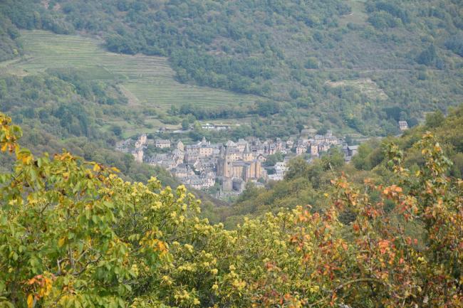 Vue d'ensemble de Conques