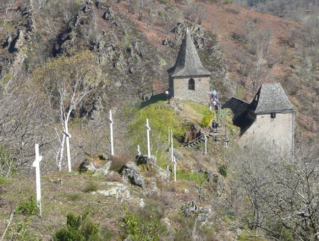 Chemin de croix Conques en Rouergue