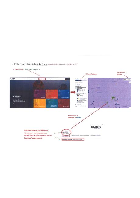 Tester votre Eligibilité pour le raccordement à la fibre